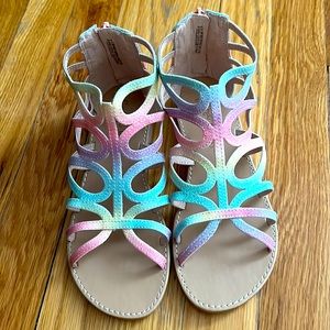 Cynthia Rowley Girls Gladiator sandals size 3 NWOT